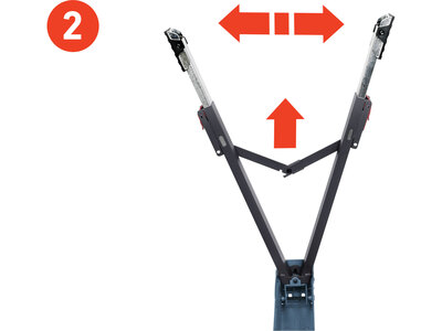 Extol Premium pracovný podstavec skladací "koza", kovový, max. 550kg, 8859999