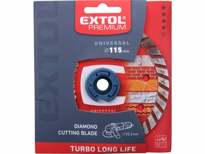 Extol Premium kotúč rezný diamantový LONG LIFE, Turbo 115mm 108951