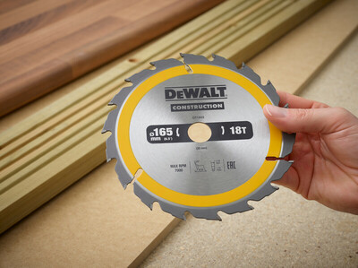 DeWalt pílový kotúč Construction 165x20mm 18z DT1933