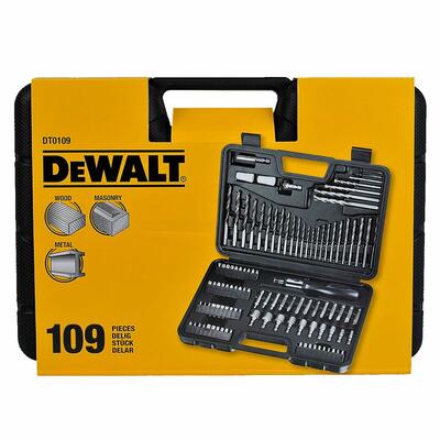 DeWalt DE0109 sada bitov a vrtákov 109 dielna