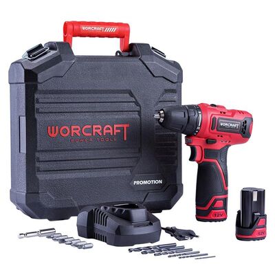 Worcraft CD-12LiA aku vŕtačka 12V, 2x1,3Ah aku 113113
