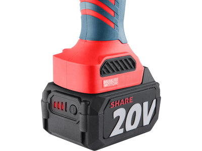 Extol Premium Share20V aku uhlová brúska bezuhlíková 125mm, 20V 1x4,0Ah aku 8891838