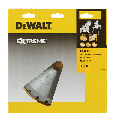 DeWalt DT4310 pílový kotúč na drevo 216x30mm 24z ATB -5