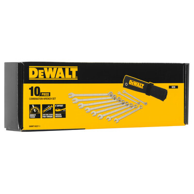 DeWalt sada očko-plochých kľúčov 10-19mm, 10-dielna DWMT19227-1