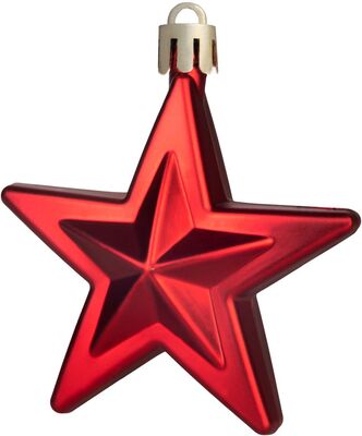 MagicHome vianočné ozdoby na stromček červené 39 ks