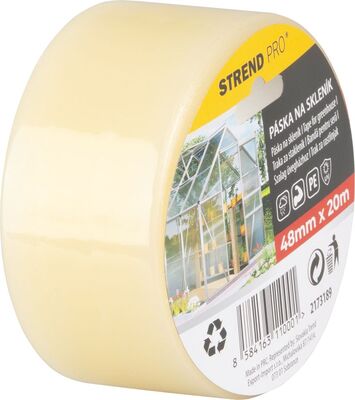 Strend Pro opravná páska na skleník, polylarbonát, sklo, transparentná 48mm, L-20m