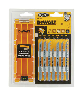 DeWalt sada pílových listov do priamočiarej píly 10-dielna DT2296