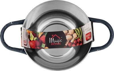 MagicHome cedník s miskou 15,5 cm, nerez, sada 2 ks