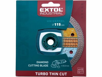Extol Industrial Turbo ThinCut rezný diamantový kotúč 115mm 8703041