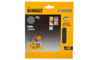 DeWalt brusná síťovina pro excentrické brusky 150mm P240, 10ks DTM3137