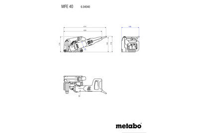 Metabo MFE 40 fréza na murivo 604040510