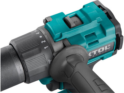 Extol Industrial Share20V aku príklepová vŕtačka bezuhlíková 20V,  2x 2Ah, 70Nm, 8791804