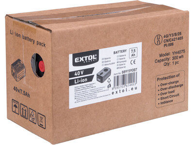 Extol Energy akumulátor 40V/7,5Ah Li-ion, pre fúriky 8791590, 8891590, 8891592