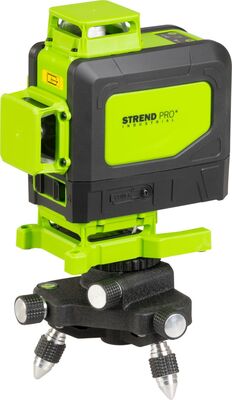 Strend Pro Industrial krížový laser zelený s diaľkovým ovládaním, 4x360°, 258200