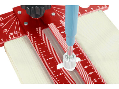 Fortum hliníkový uholník posuvný, 35x19cm, nastaviteľný uhol, 4784110