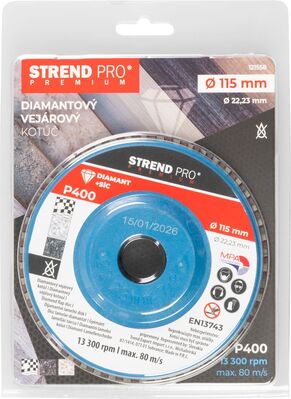 Strend Pro Premium diamantový brúsny kotúč lamelový P400