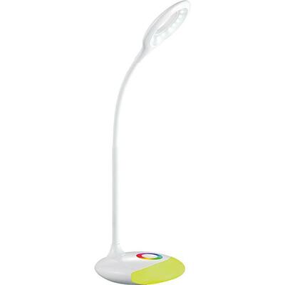 Lampa LED, stolná, stmievateľná, biela, RGB podsvietenie, USB, 5 W