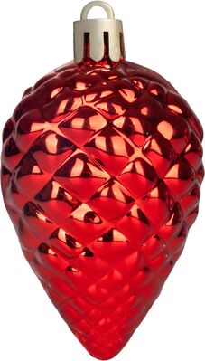 MagicHome vianočné ozdoby na stromček červené 39 ks