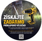 DEWALT aku vŕtačka zadarmo